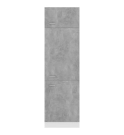 Armoire de réfrigérateur Gris béton 60x57x207 cm Aggloméré