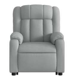 Fauteuil de massage inclinable Gris clair Tissu