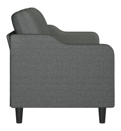 Canapé à 3 places Gris foncé 180 cm Tissu