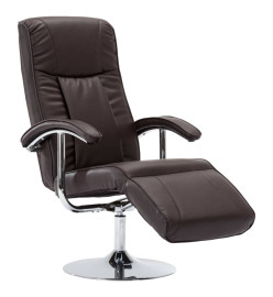 Fauteuil TV Marron Similicuir