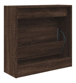 Armoire à chaussures chêne marron 60x21x57 cm bois d'ingénierie