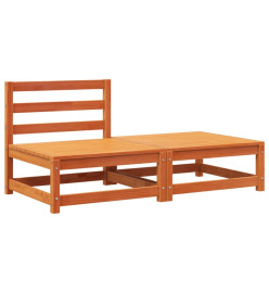 Canapé de jardin sans accoudoirs repose-pieds bois pin massif