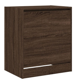 Armoire à chaussures chêne marron 60x42x69 cm bois ingénierie