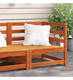 Canapé d'angle de jardin cire marron 70x70x67cm bois pin massif