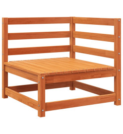Canapé d'angle de jardin cire marron 70x70x67cm bois pin massif