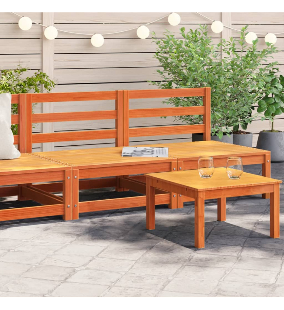 Canapés de jardin sans accoudoirs 2 pcs bois de pin massif Canapés de jardin sans accoudoirs 2 pcs bois de pin massif
