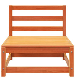 Canapés de jardin sans accoudoirs 2 pcs bois de pin massif