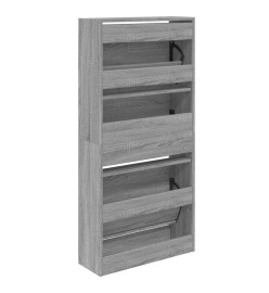 Armoire à chaussures sonoma gris 60x21x125,5 cm bois ingénierie