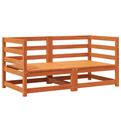 Canapés d'angle de jardin cire marron 2 pcs bois de pin massif