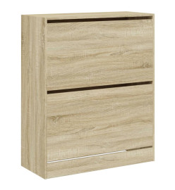 Armoire à chaussures chêne sonoma 80x34x96,5 cm bois ingénierie