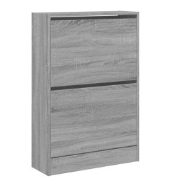 Armoire à chaussures sonoma gris 60x21x87,5 cm bois ingénierie