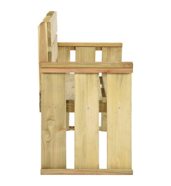 Banc de jardin 121 cm Bois de pin imprégné