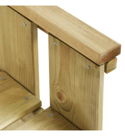 Banc de jardin 121 cm Bois de pin imprégné