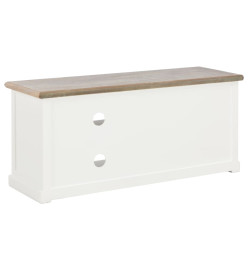 Meuble TV Blanc 90 x 30 x 40 cm Bois