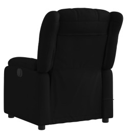 Fauteuil de massage inclinable électrique Noir Tissu