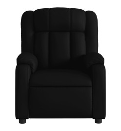 Fauteuil de massage inclinable électrique noir similicuir