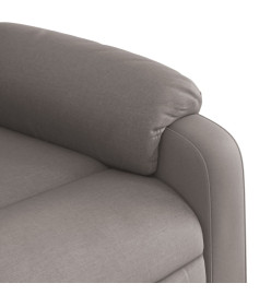 Fauteuil de massage inclinable électrique Taupe Tissu