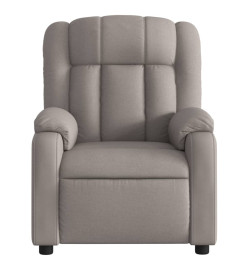 Fauteuil de massage inclinable Taupe Tissu