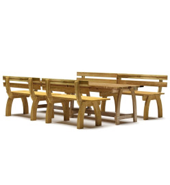 Mobilier de salle à manger de jardin 4 pcs Bois de pin imprégné