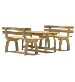 Mobilier de salle à manger de jardin 3 pcs Bois de pin imprégné