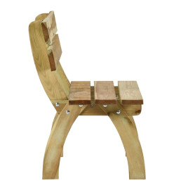 Mobilier de salle à manger de jardin 3 pcs Bois de pin imprégné
