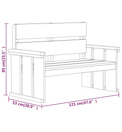 Meubles de salle à manger de jardin 3 pcs Bois de pin imprégné