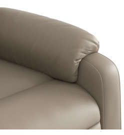 Fauteuil de massage inclinable électrique cappuccino similicuir