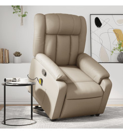 Fauteuil inclinable de massage Cappuccino Similicuir