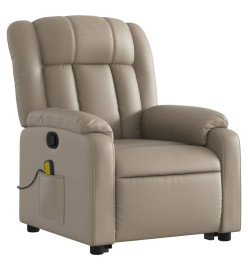 Fauteuil inclinable de massage Cappuccino Similicuir