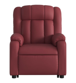 Fauteuil inclinable de massage Rouge bordeaux Similicuir