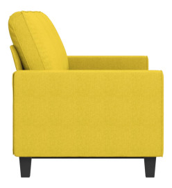 Canapé à 3 places Jaune clair 180 cm Tissu