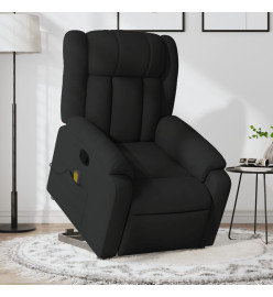 Fauteuil de massage inclinable Noir Tissu