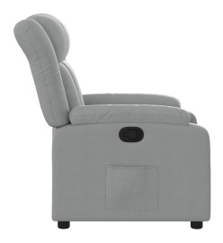 Fauteuil inclinable Gris clair Tissu