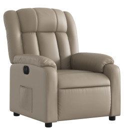 Fauteuil inclinable électrique Cappuccino Similicuir