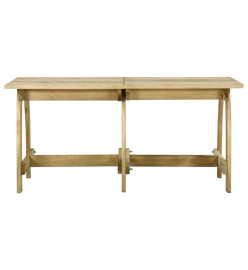 Table de jardin 160x74x75 cm Bois de pin imprégné