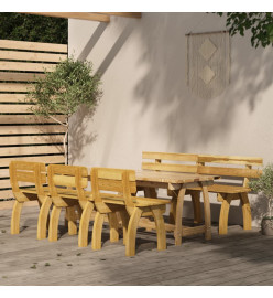 Mobilier de salle à manger de jardin 5 pcs Bois de pin imprégné