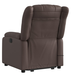 Fauteuil inclinable de massage Marron Similicuir