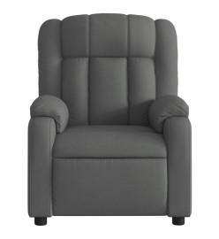 Fauteuil de massage inclinable Gris foncé Tissu