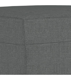 Ensemble de canapés 3 pcs gris foncé tissu