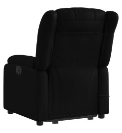 Fauteuil inclinable de massage Noir Similicuir