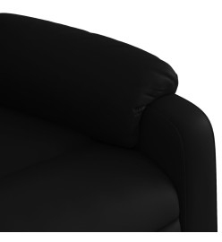 Fauteuil inclinable de massage Noir Similicuir