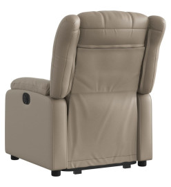 Fauteuil inclinable électrique cappuccino similicuir