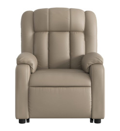 Fauteuil inclinable électrique cappuccino similicuir