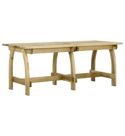 Table de jardin 220x74x75 cm Bois de pin imprégné