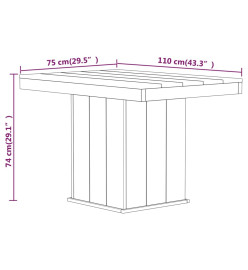 Mobilier de salle à manger de jardin 3 pcs Bois de pin imprégné