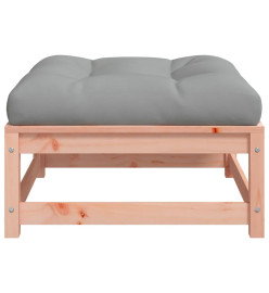 Repose-pieds de jardin avec coussins 2 pcs bois massif douglas