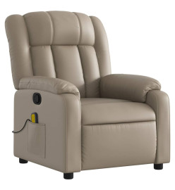 Fauteuil de massage inclinable Cappuccino Similicuir