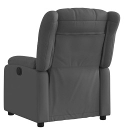 Fauteuil inclinable électrique Gris foncé Tissu