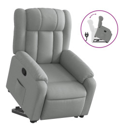 Fauteuil inclinable Gris clair Tissu