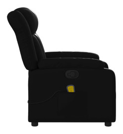 Fauteuil de massage inclinable Noir Similicuir